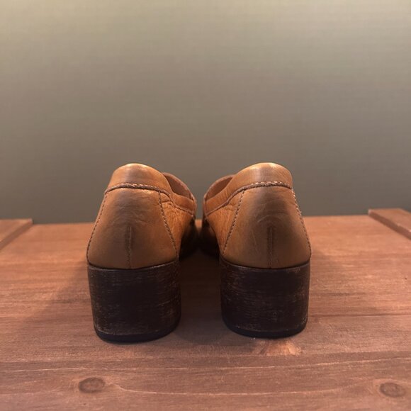 Frye Womens Douglas Penny Leather Loafers Shoes Brown 8008906 Size 7B - Picture 5 of 12